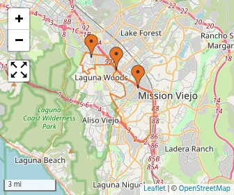 Area schools map